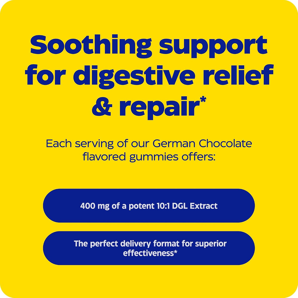 Enzymedica DGL Supplement for Men & Women - DGL Deglycyrrhizinated Licorice Gummies for Digestive Support & Gut Health, Soothes Stomach & Occasional Heartburn, Gluten Free, Vegan, Chocolate - 74 Count
