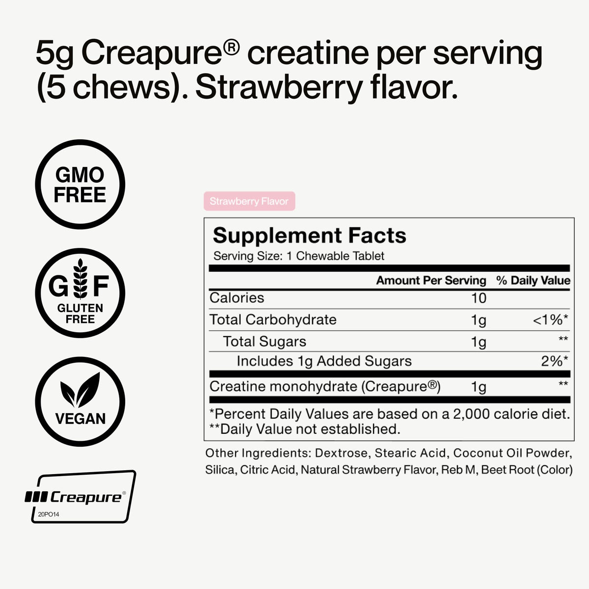 Momentous Creatine Chews - Creatine Monohydrate - Supports Strength, Lean Muscle, & Recovery for Men & Women - NSF Certified for Sport - 150 Chewable Tablets - Lemon Lime