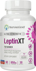 NatureGenX LeptinXT for Women – Weight Management with Green Coffee Bean, Garcinia & Green Tea Extract – Gluten-Free, Non-GMO, Vegan – 60 Capsules (1-Month Supply)