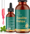 Zeolite Detox for Adults, Zeolite Liquid Drops with Vitamin B, Probiotic Blend - Energy, Gut, Focus - 2 Fl Oz (1 Bottle)
