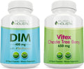 Purely Holistic Dim 400mg & Bioperine + Vitex Chaste Berry 650mg Bundle - 270 Vegan Capsules - Made in the USA