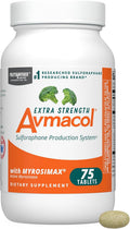 Nutramax Avmacol Extra Strength Sulforaphane Producing Supplement, 75 Tabs | Detoxification Support, #1 Researched Sulforaphane Producing Brand, with Glucoraphanin & Myrosinase, Published Studies