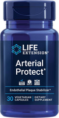 Life Extension Arterial Protect - Blood Pressure Supplement for Heart Health - with gotu kola and Pycnogenol Dried French Maritime Pine bark extracts - Gluten-Free, Non-GMO, Vegetarian - 30 Capsules | Cardiovascular Health Supplement for Circulatory, Endo