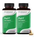 LifeSeasons Puri-T - Liver Cleanse & Detox Support Supplement - Resveratrol, N-Acetyl Cysteine, Milk Thistle, Artichoke & Turmeric - Supports Tissue Regeneration & Healthy Bile Flow - 60 Capsules