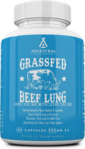 Ancestral Supplements Grass Fed Beef Lung Supplement with Liver, 180 Ct | Lung and liver supplement supports respiratory, vascular and circulatory health in one whole food formula.