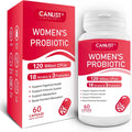 CANLIST Women's Probiotics 120 Billion CFUs 18 Strains 3 Prebiotics & Digestive Enzymes Contains Organic Prebiotic Cranberry Women's Health Digestive & Immune Support Non-GMO, 60 Capsules