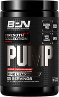 BARE PERFORMANCE NUTRITION, BPN Pump, Pre-Workout Muscle Pump Enhancer w/L-Citrulline, Increased Blood Flow/Oxygen Transport to Muscles, 25 Servings, Pink Lemonade