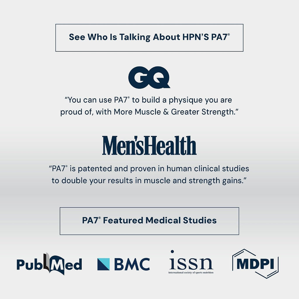 HPN PA(7) Phosphatidic Acid for Muscle & Strength, 96 Tablets | Mediator phosphatidic acid with L-leucine supports protein synthesis, lean muscle and strength from training; 96 Tablets.