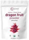 Micro Ingredients Organic Dragon Fruit Powder, 10oz | Natural Fruit Flavor | Freeze-Dried Pink Pitaya Source | No Sugar & Additives | Great for Drinks, Smoothie, & Beverages | Non-GMO & Vegan Friendly