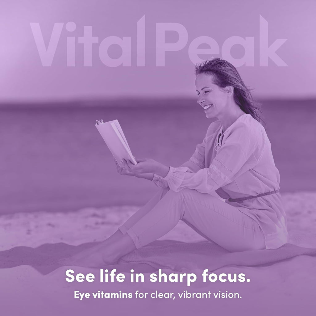 Vital Peak® Provision | Eye Health Supplements with Eyebright, Lutein | Eye Vitamins, Bilberry, Eyebright, Lutein, Zeaxanthin. 30 Days Supply. 60 Capsules