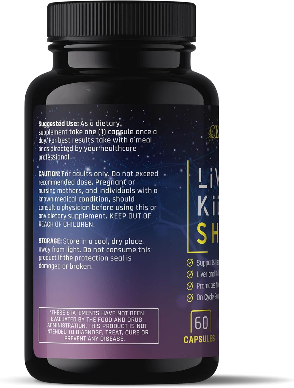Complete Nutrition Liver & Kidney Shield Capsules, 60 Count - on and Post Cycle Support