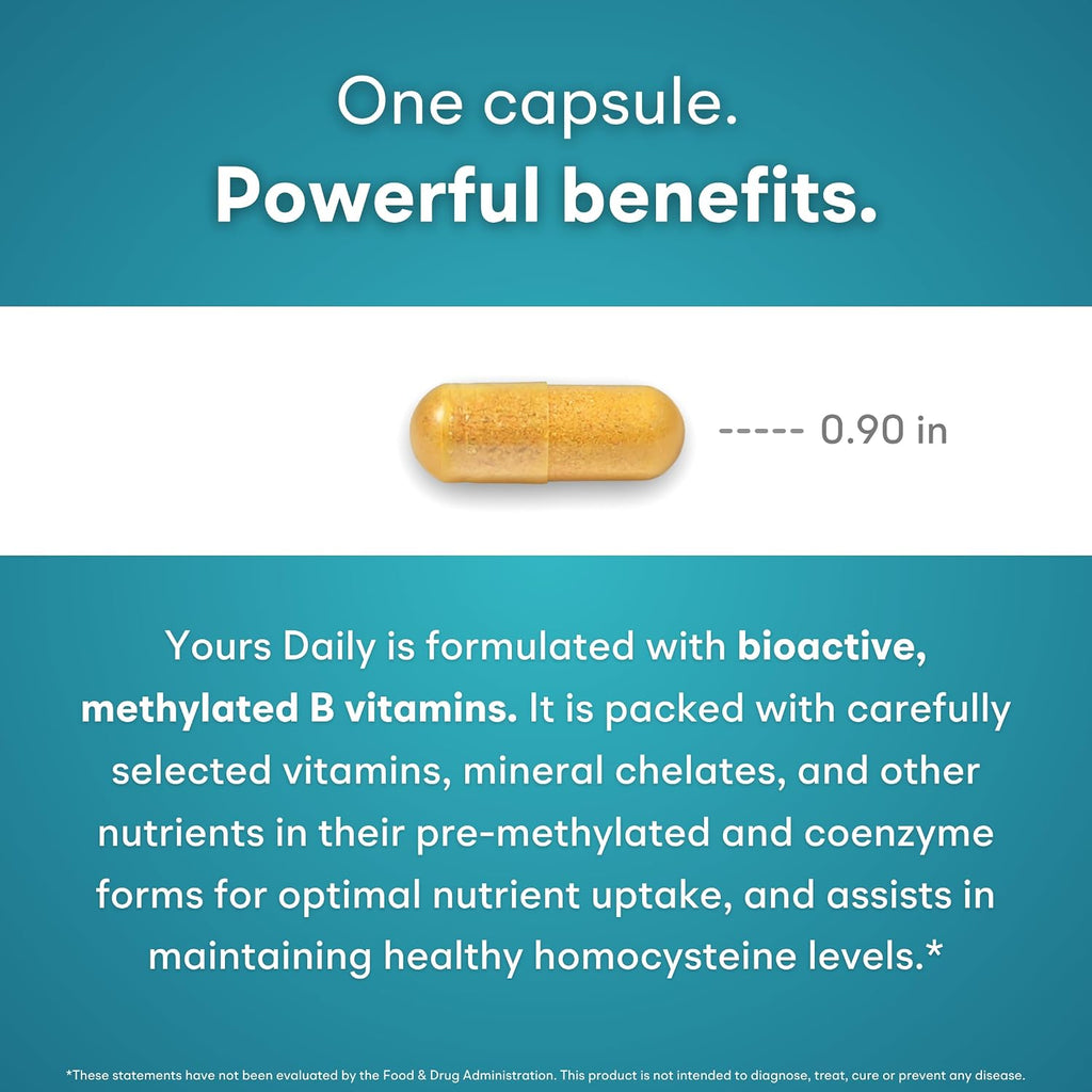 Methylated Multivitamin for Men and Women, Methyl Multi Without Iron - 60 Capsules, MTHFR Supplement with Methyl B12, Methylfolate (5-MTHF), CoQ10 for Energy, Heart and Mood Support