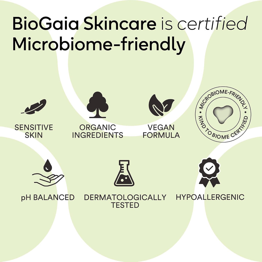 BioGaia Gentle Balm-to-Milk Body Wash | Scandinavian Baby & Kids Skincare | Oil-Based Cleanser | Fragrance & Essential Oil-Free | Supports a Healthy Skin Microbiome | Cold-Pressed, Organic Oils