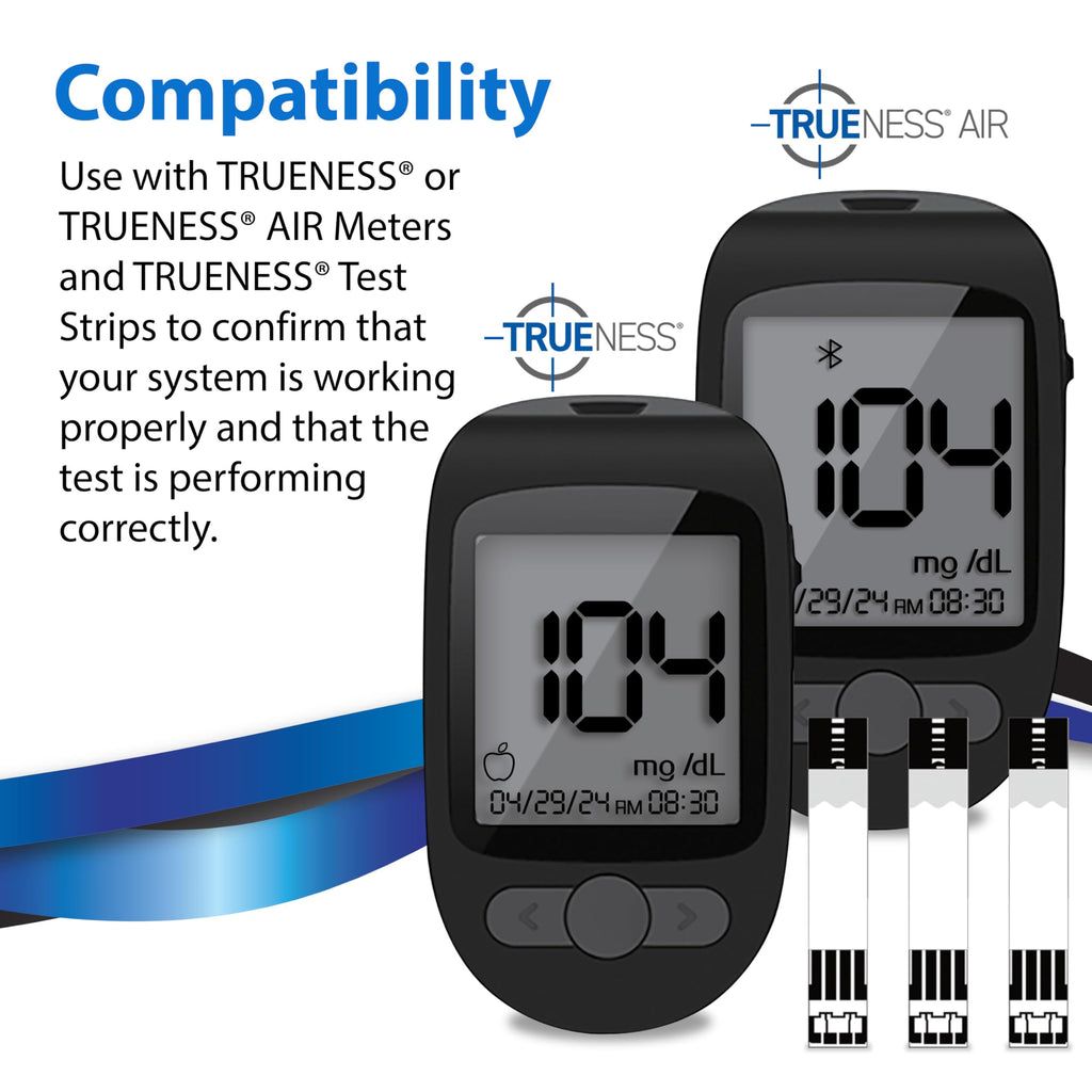 TRUENESS Level 1 Control Solution | Solution for Use with TRUENESS Blood Glucose Test Strips and Meter, Use to Confirm Glucose Testing System Works Correctly