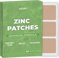 Zinc Patches (Pack of 60) - 100% Natural Patch for Women and Men | With Biotin, Immune & Body Support, Enhanced Formula