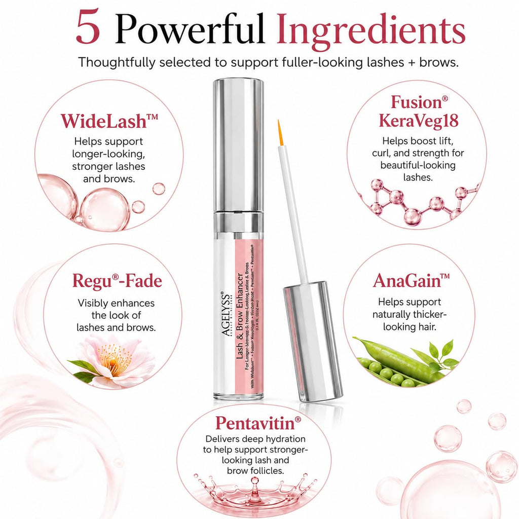 Agelyss Lash & Brow Enhancer - Longer, Stronger & Thicker Lash and Brows - 1 Bottle