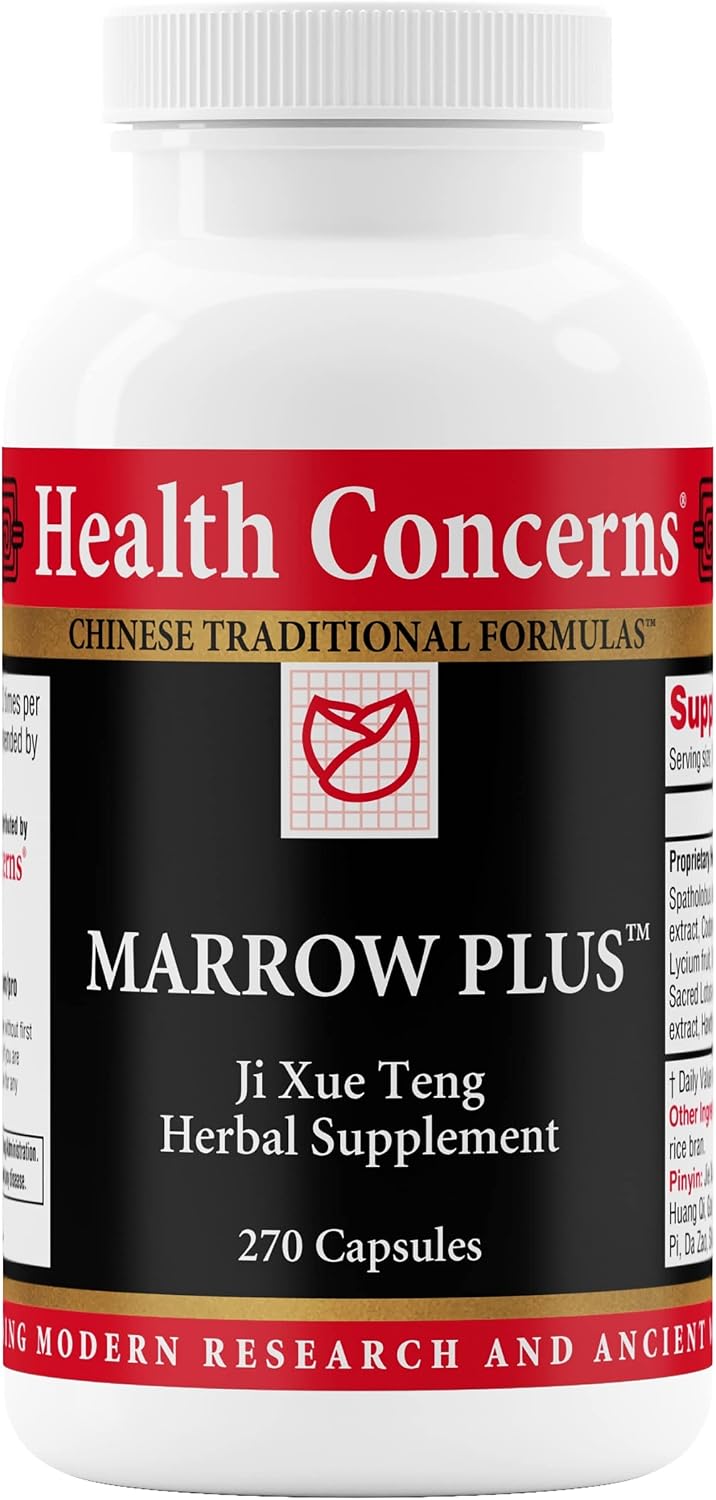 2X Health Concerns Marrow Plus – Bone Marrow & Blood Generation Herbal Supplement – Chinese Herbal Formula for Anemia, & Circulation Support – Astragus, Salvia, & Tangerine Extracts – 270 Capsules