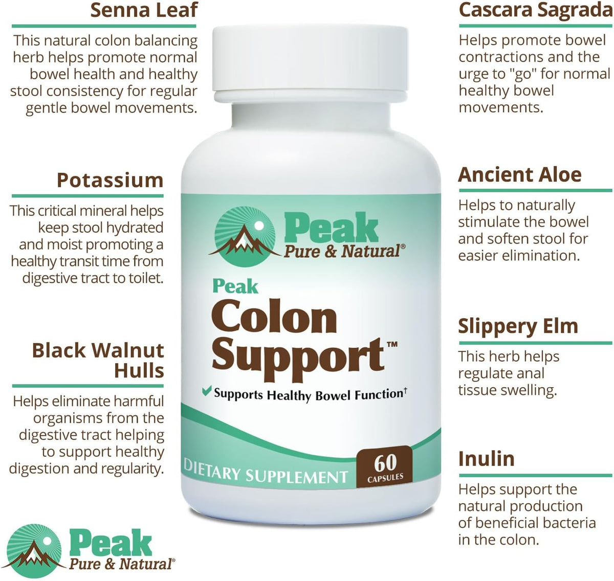 Peak Pure & Natural Colon Support & Peak D3