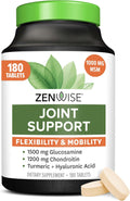 Zenwise Health Joint Support Supplement with Glucosamine Chondroitin MSM, Curcumin & Sulfate - Joint Health for Women & Men - Mobility & Flexibility Support for Knee, Cartilage & Bone - 180 Count | Tablets, 1500mg Glucosamine, 1200mg Chondroitin, 1000mg M