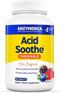 Enzymedica Acid Soothe Chewable Supplement for Women & Men - 60 Tablets