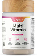 Snap Supplements Daily Multivitamin for Women, 60 Capsules | Daily Vitamins for Women with Minerals, Greens & Vegetables, Added Herbal Support Blends, Antioxidant Support, Non-GMO