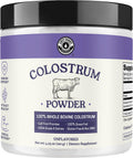 Colostrum Powder – USA Sourced Bovine Colostrum for Humans for Immune Support, Gut Health, Muscle Recovery - Single Ingredient, No Additives, Grass Fed, Non-GMO Colostrum Supplement for Women and Men