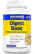 Enzymedica Digest Basic - Helps Gas & Bloating - 180 Caps