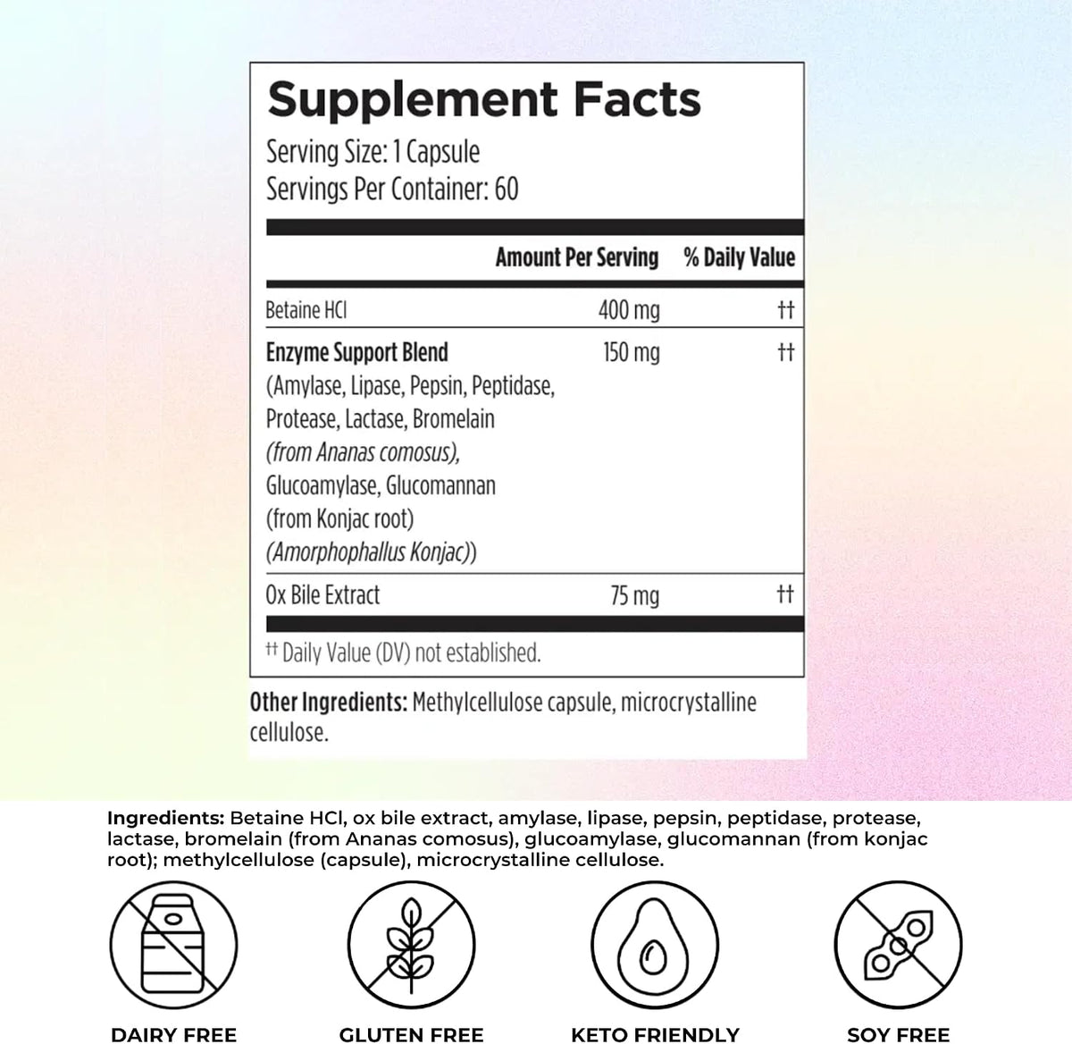 Reignite Wellness by JJ Virgin | Protein Digestive Enzymes | Supports Protein, Carb & Fat Digestion | Helps Reduce Bloating & Improve Nutrient Absorption | 60 Servings