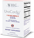 WHC, UnoCardio X2 Fish Oil, Triglyceride Omega-3 Fatty acids, 1270 mg Fish Oil Supplement (622 mg EPA / 420 mg DHA/Total 1150 mg of Omega-3 per Serving), Natural Orange, 60 softgels