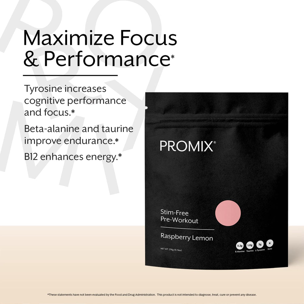 ProMix Nutrition Pre-Workout - Maximize Focus and Performance - Free of Stevia, Xanthan Gum, Soy, Gluten and GMOs - Mango - 30 Servings (Pack of 1)