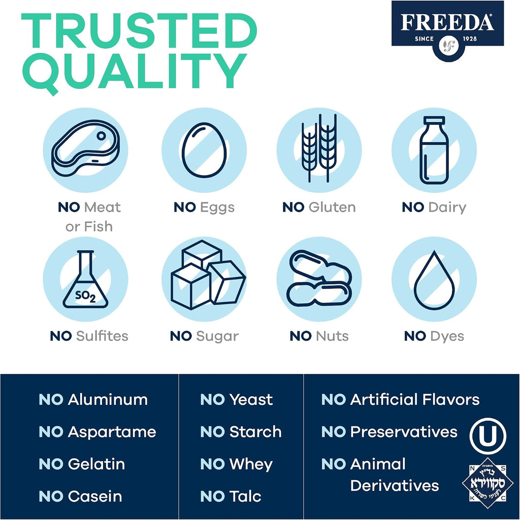 FREEDA Pure Myo-Inositol Powder – Vitamin B8 for Hormone, Mood & Cellular Health – Supports Fertility, Focus, Energy & Nervous System Function – Kosher, Vegan, Non-GMO, Gluten-Free (16 oz) | One-Ingredient Formula with No Fillers, Sweeteners, or Additives