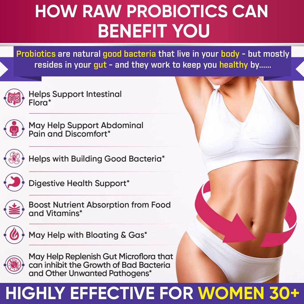 Wholesome Wellness Food Multivitamin for Women - Natural Multi Vitamins, Minerals, Organic Extracts + Dr. Formulated Raw Probiotics for Women 100 Billion CFUs with Prebiotics Bundle