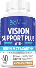 Eye Vitamin Supplement with Lutein, Zeaxanthin, Lycopene, Bilberry, Quercetin & More - All Natural Proprietary Blend Supports Vision & Macular Health - 60 Veggie Capsules