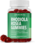 Rhodiola Rosea Gummies, Sugar Free Rhodiola Supplement, 30 Servings | Herbal Adaptogen for Mental Clarity and Performance, 60 Count, Vegan and Gluten-Free, Mixed Berry Flavor, 1-Month Supply
