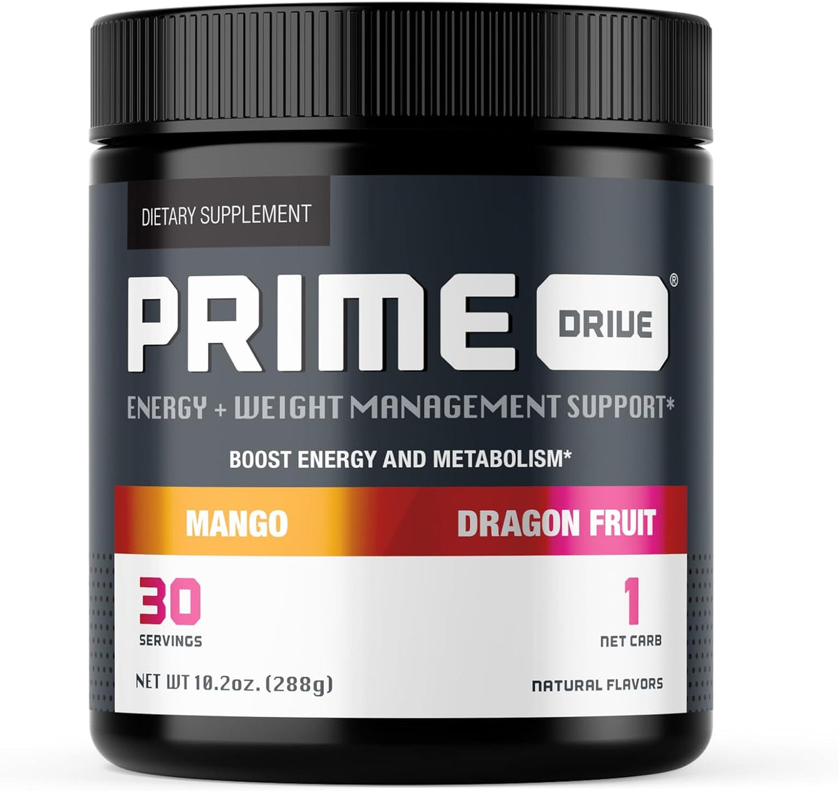 Prime Drive Energy Mango Dragonfruit Pre Workout Energy Drink Powder, Provides Extreme Energy, Focus and Intensity, Boosts Metabolism (30 Servings)…