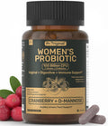 Probiotics for Women - 100 Billion CFU, 11 Strains - 60 Caps | Prebiotics, Cranberry Extract, D-Mannose - Women’s Probiotic for Digestive, Vaginal, Urinary Health & pH Balance - Non-GMO
