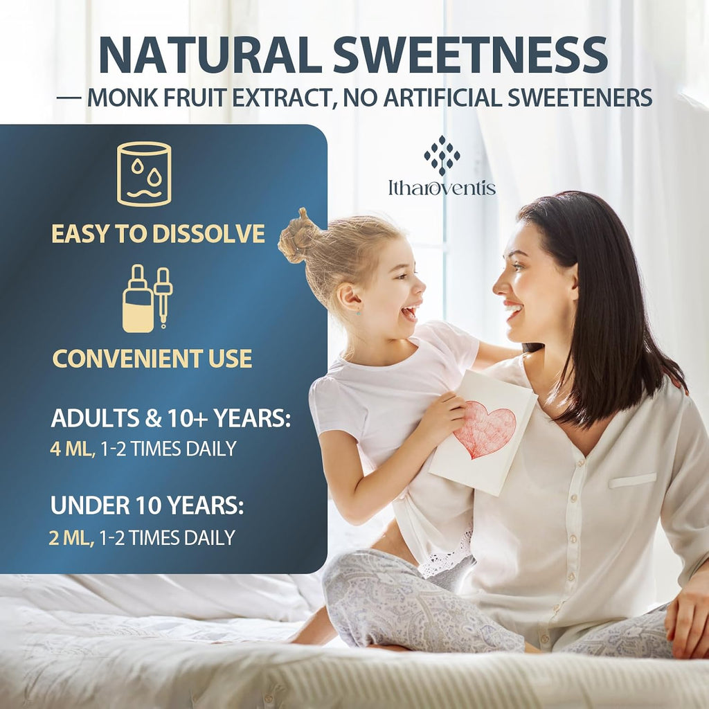 Itharoventis Clinoptilolite Zeolite Drops with B12 & D3, 2 Fl Oz | Liquid mineral formula with methyl B12 and vitamin D3