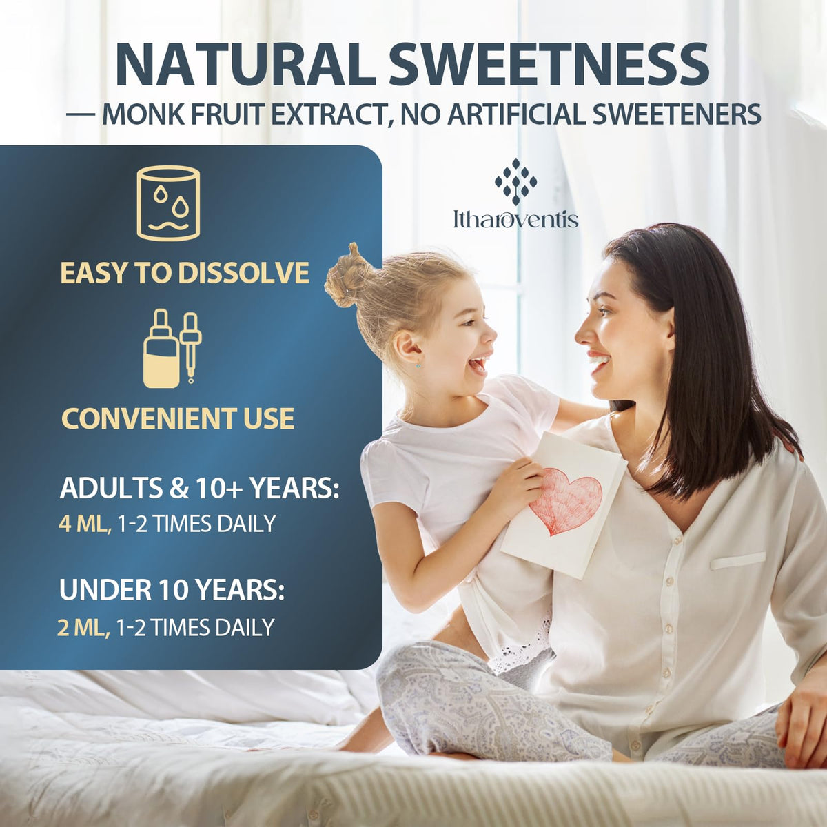 Itharoventis Clinoptilolite Zeolite Drops with B12 & D3, 2 Fl Oz | Liquid mineral formula with methyl B12 and vitamin D3