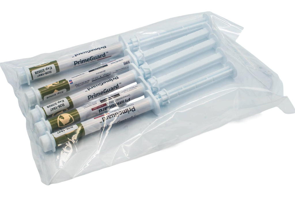PrimeGuard (omeprazole) Oral Paste Syringe (2.28 Gm), Apple Flavor - 5 Pack