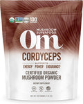 OM Mushroom Cordyceps Powder 7.05 oz (100 Servings) – Organic, Vegan, Non-GMO, Gluten-Free – Energy, Stamina & Endurance Support – Adaptogenic Superfood for Sports, Performance, Smoothies & Tea