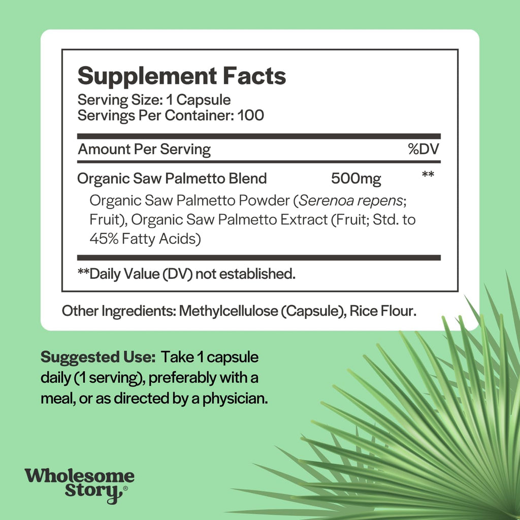 Organic Spearmint + Saw Palmetto | Organic Spearmint Capsules & Saw Palmetto for Women Bundle Supplement | Hormonal Balance Support | Supports Hair, Skin, and Nail Health | 30 & 100 Day Supply