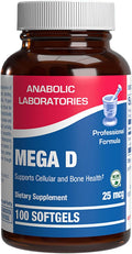 High Absorption Vitamin D3 1000IU - Clinical Formula Adult Vitamin D Supplement for Men and Women for Bone Teeth Muscle Mood and Immune Support - Easy to Swallow VIT D3 25 mcg - 100 Servings