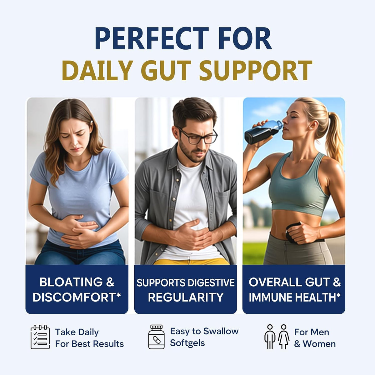 Butyrin Complete Butyrate Supplement with Tributyrin for Gut Health | 3-in-1 Butyric Acid Postbiotic for Healthy Gut Lining, Gut Barrier Integrity, Microbiome Balance & Digestive Wellness