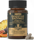 Digestive Enzymes Supplement with 100 Billion CFU Probiotic & Prebiotic | Multi-Enzyme Formula for Women & Men - Supports Digestive & Gut Health, Aids Protein, Carb & Dairy Digestion, 60 Caps