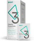 Puori P3 Health Essentials with Magnesium Zinc Complex, Omega 3 Fish Oil & Vitamin D3 Supplements - Men & Womens Daily Multi-Vitamins for Immune System Support & Overall Health - 30 Servings
