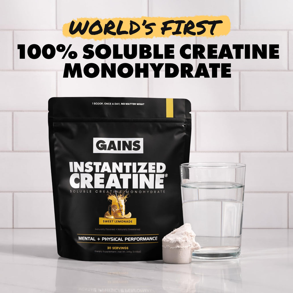 Gains in Bulk Instantized Creatine Monohydrate, Unflavored, 100 Servings