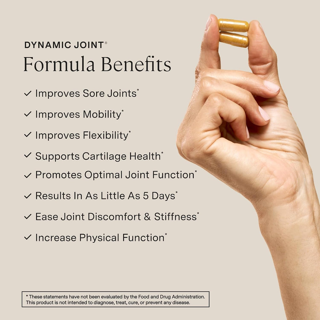 Stonehenge Health Dynamic Joint Health Supplement – Fast-Acting Support with AprèsFlex® Boswellia, MSM, Multi-Type Collagen, Turmeric, Bromelain, Vitamins C & D3 60 Count (Pack of 2)