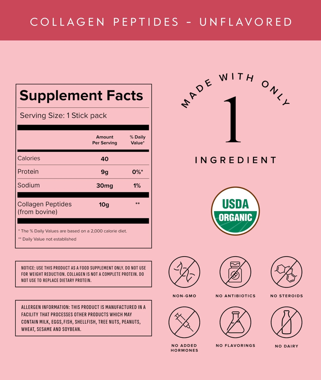 Truvani Hydrolyzed Collagen Peptides | Unflavored | 28 Servings | 20g Grass-Fed Collagen Protein Powder | Promotes Hair, Nail, Skin, and Joint Health | Keto | Gluten & Dairy Free