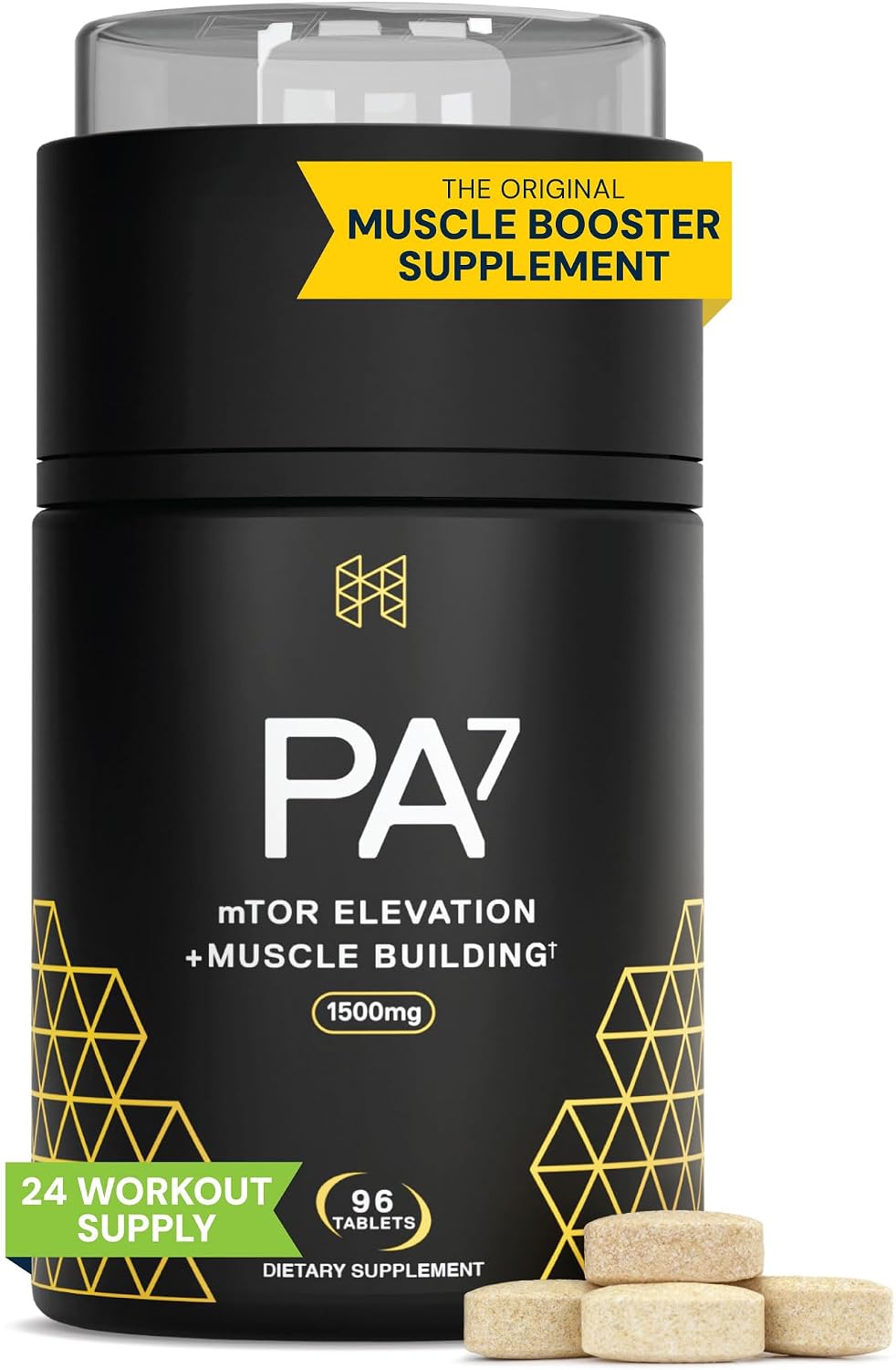 HPN PA(7) Phosphatidic Acid for Muscle & Strength, 96 Tablets | Mediator phosphatidic acid with L-leucine supports protein synthesis, lean muscle and strength from training; 96 Tablets.