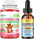 Kids Magnesium Gummies & Liquid Magnesium Glycinate Drops for Kids